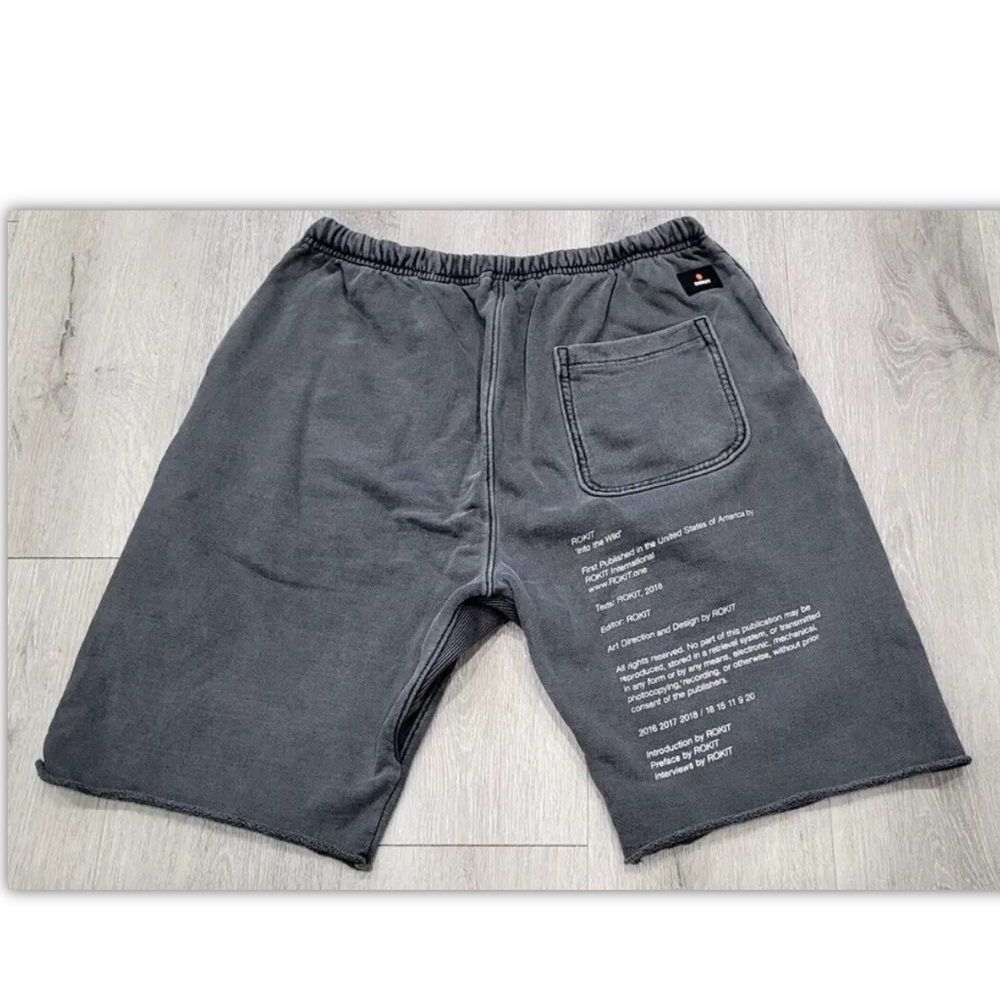 ROKIT Mens Sweat Shorts Grey Sz Medium